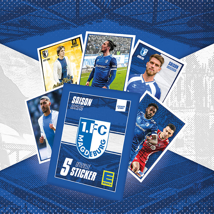 100x Stickerpacks 1. FC Magdeburg Saison 2025/26