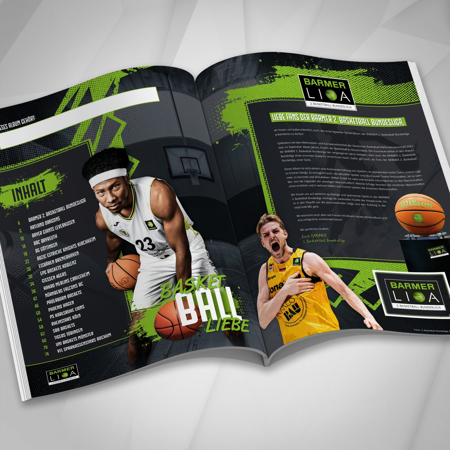 2. Basketball Bundesliga Sammelalbum – Saison 25/26