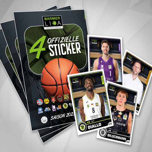 2. Basketball Bundesliga Sticker Saison 25/26 – 50 Packs