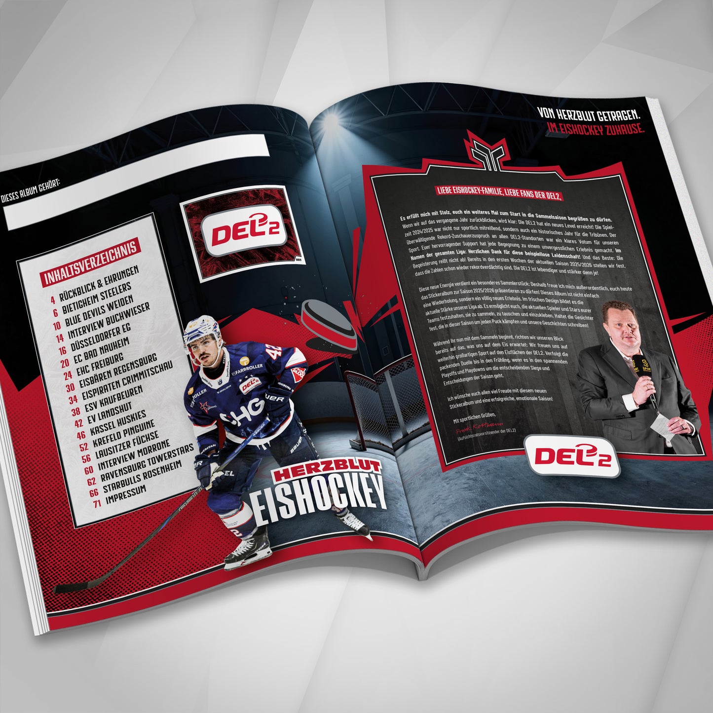 DEL2 Sammelalbum – Saison 25/26