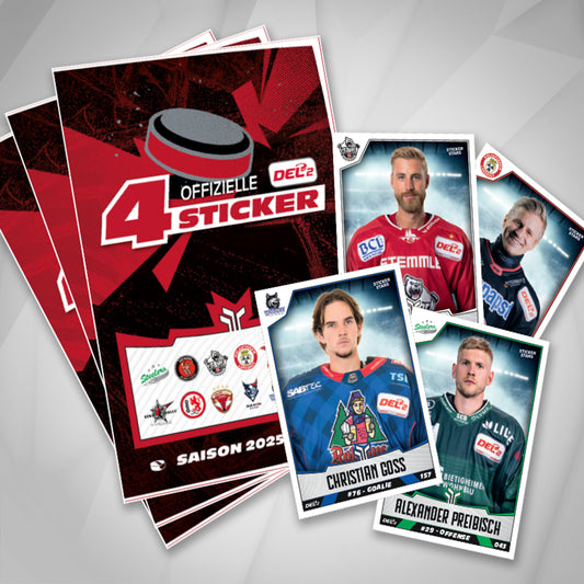 DEL2 Sticker Saison 25/26 – 50 Packs