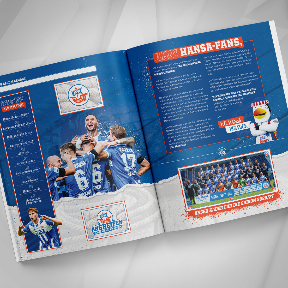 Hansa Rostock Sammelalbum – Saison 2026/27
