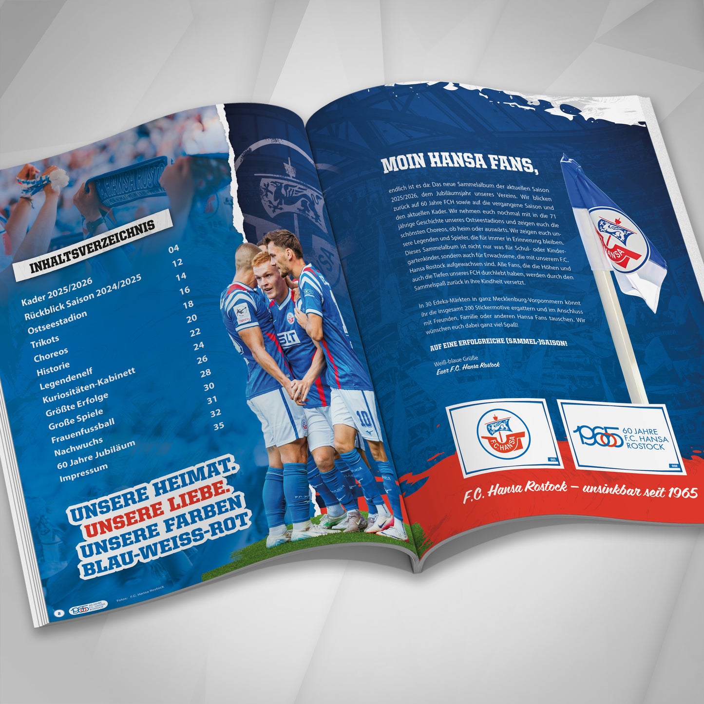 F.C. Hansa Rostock Sammelalbum – Saison 25/26