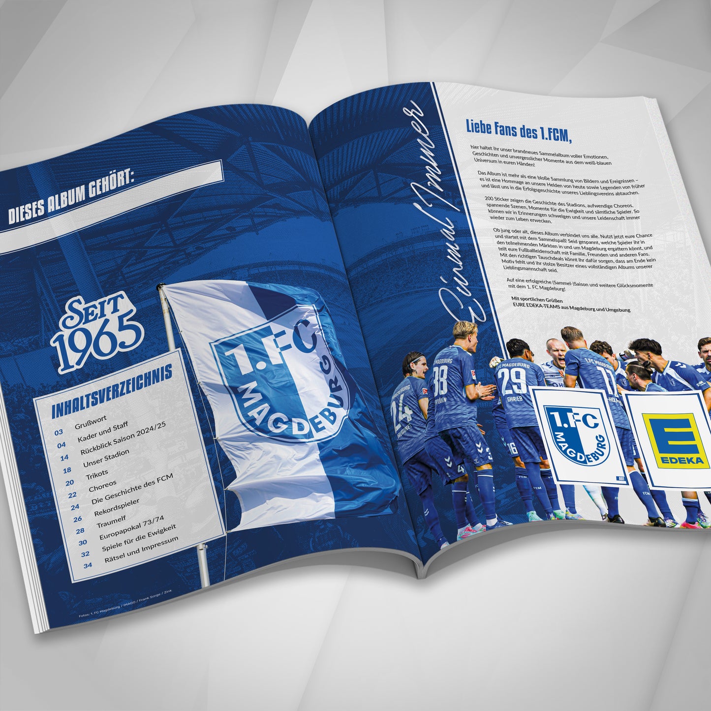 1. FC Magdeburg Sammelalbum – Saison 25/26