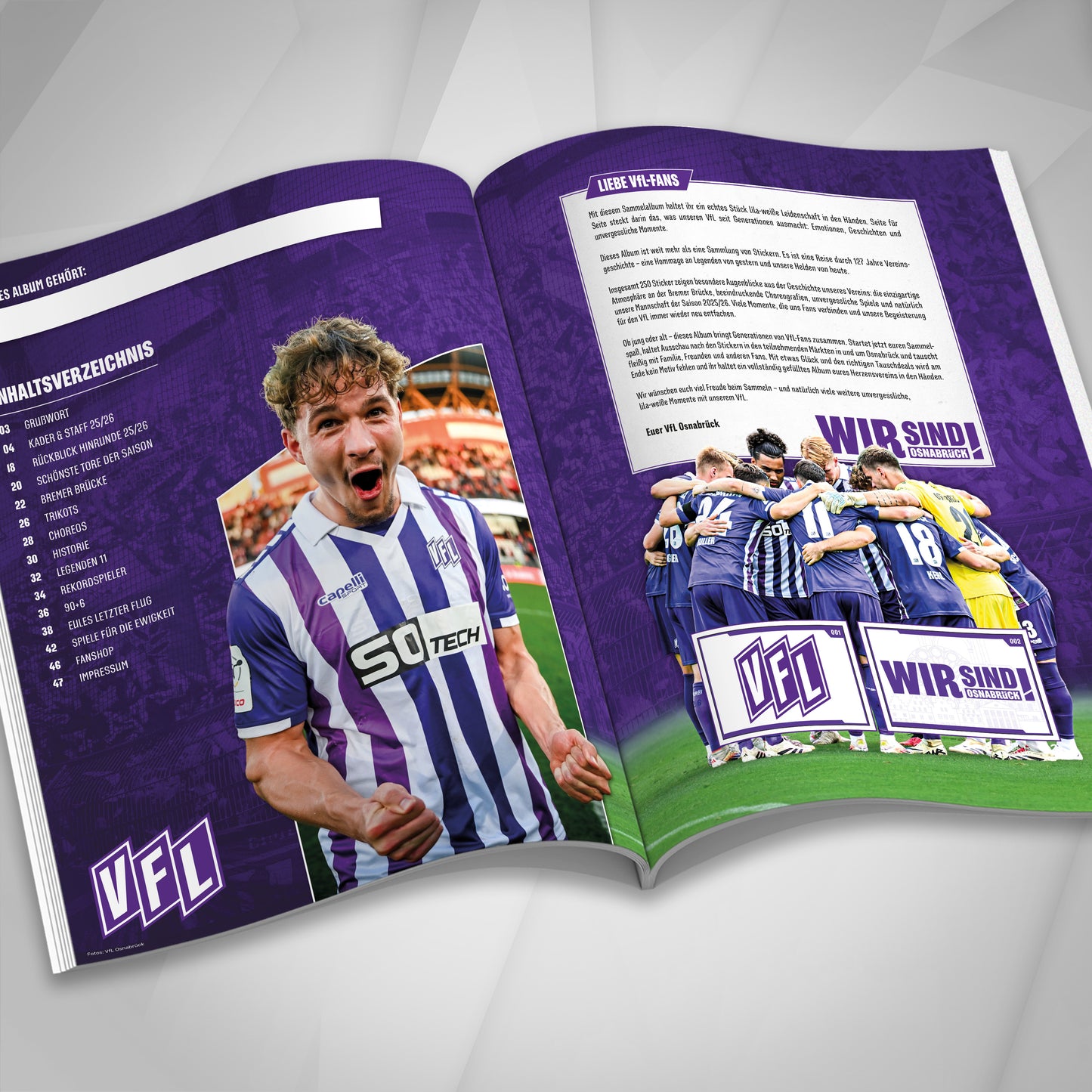 VfL Osnabrück Sammelalbum – Saison 25/26